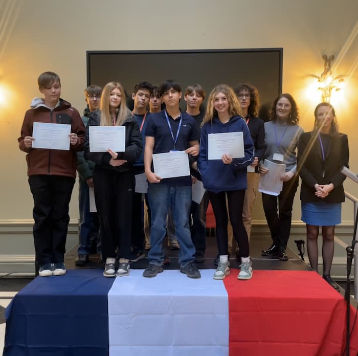 Sacre Bleu! Local students awarded prestigious French language certificates   